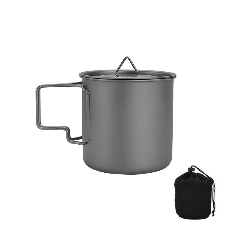 Camping Cooking Mesh - Taza de camping de titanio con