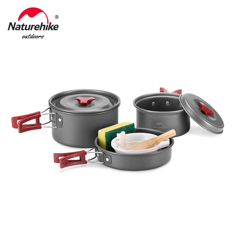Camping Cooking Trangia - Naturehike-Olla ultraligera para acampar, utensilios de
