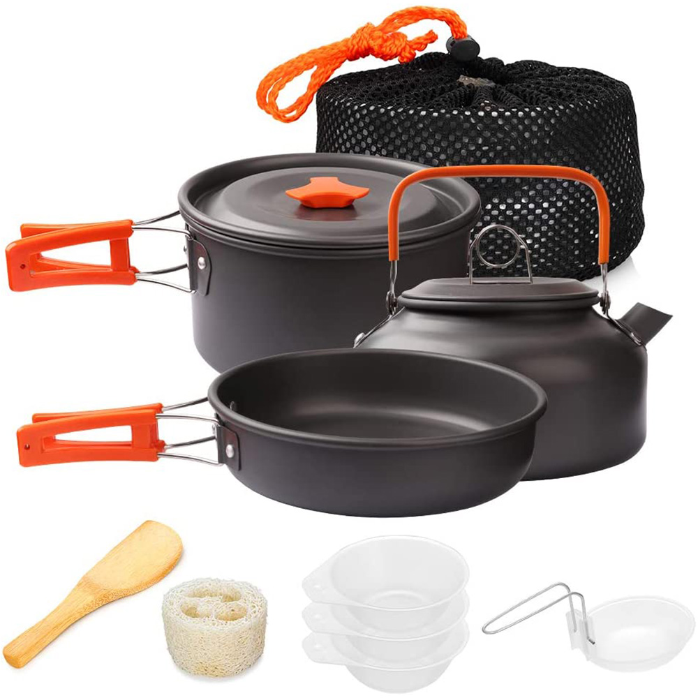 Camping Cooking Mesh - 1 Uds./1 Juego de utensilios de