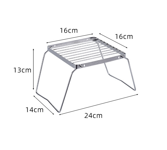 Camping Cooking Set - Soporte de Acero Inoxidable para Estufa