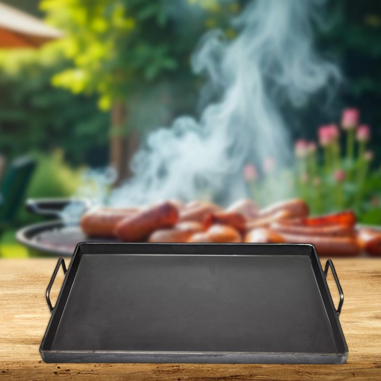 Camping Cooking Cast Iron - Plancha de Hierro Fundido para Cocinar,