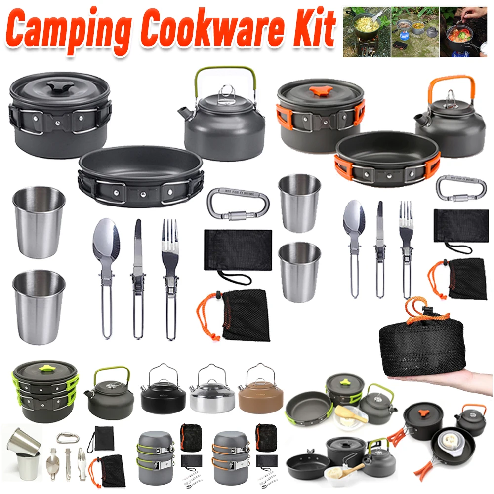 Camping Cooking Bowl - Kit de utensilios de cocina para