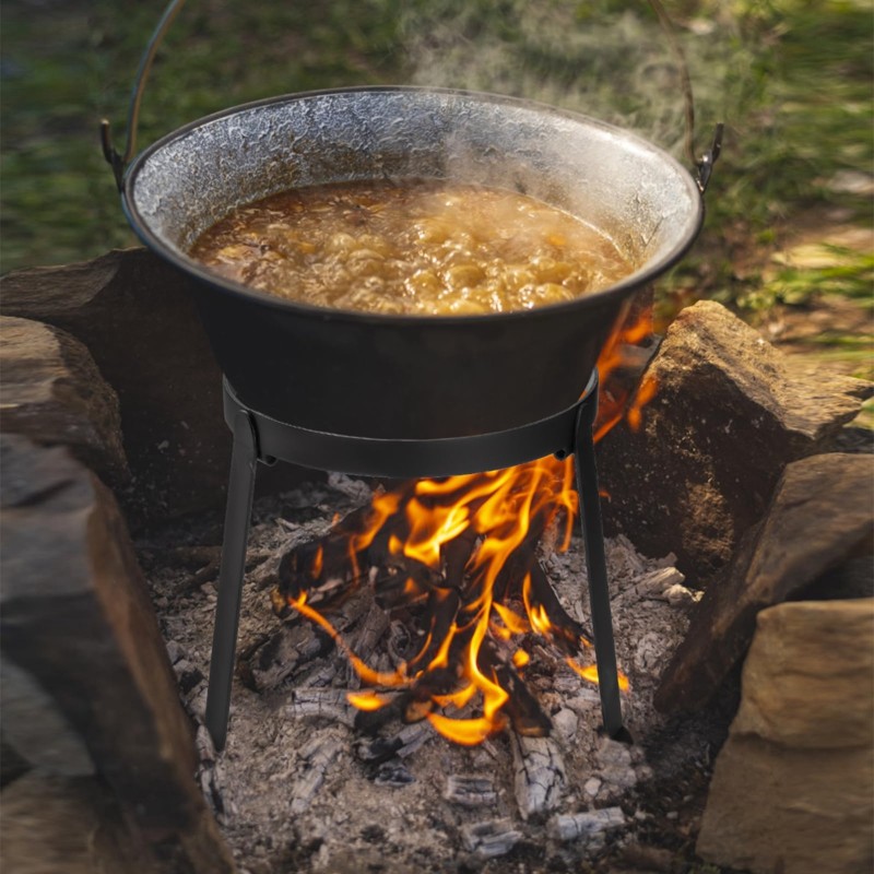 Trípode FSTE para olla holande - Camping Cooking Cast Iron reseña y precio