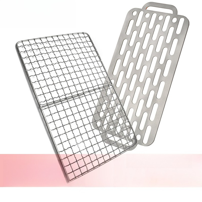 Malla de parrilla de titanio p - Camping Cooking Mesh reseña y precio