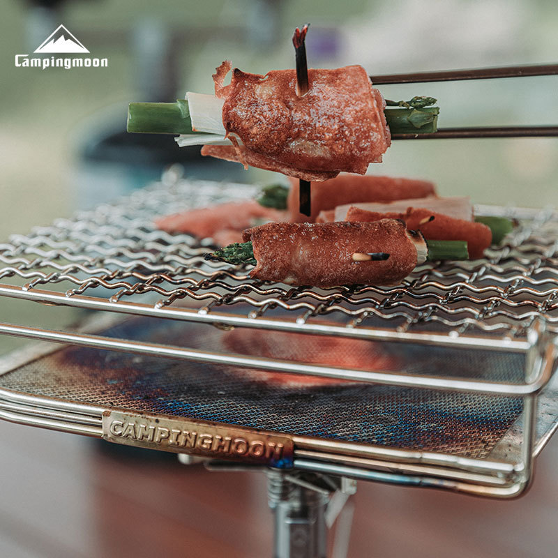 CAMPINGMOON Rejilla Plegable d - Camping Cooking Mesh reseña y precio