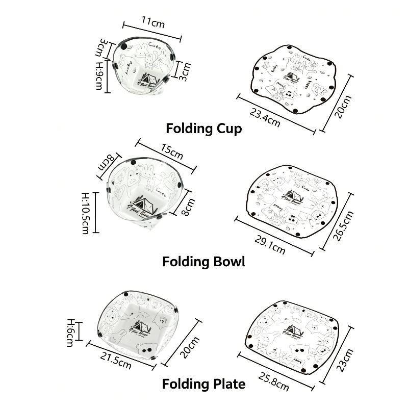Juego de 1/3 piezas de tazones - Camping Cooking Bowl reseña y precio