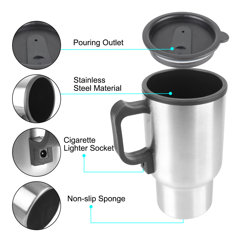 Taza de café eléctrica para co - Camping Cooking Can reseña y precio