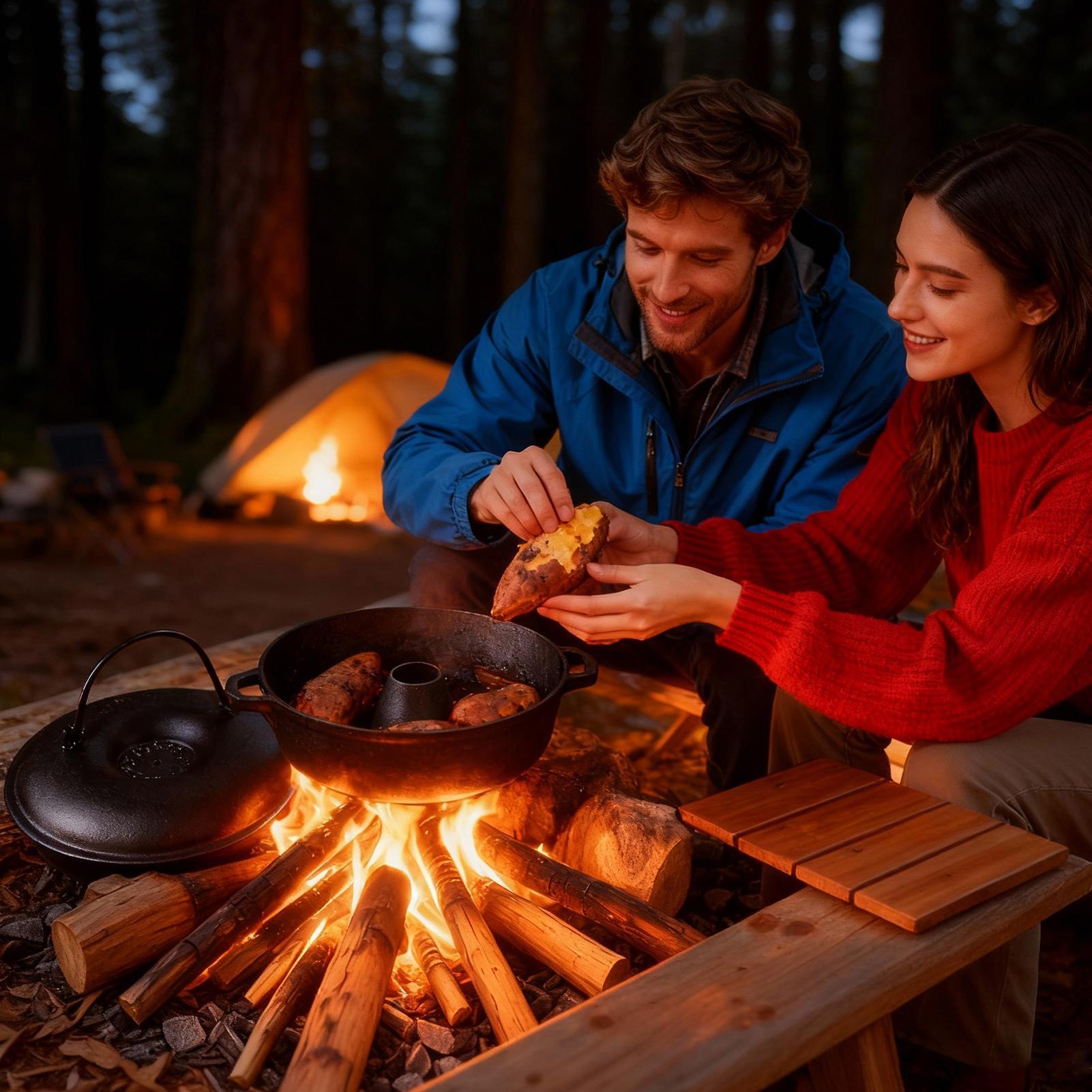 Caldero de hierro fundido para - Camping Cooking Cast Iron reseña y precio