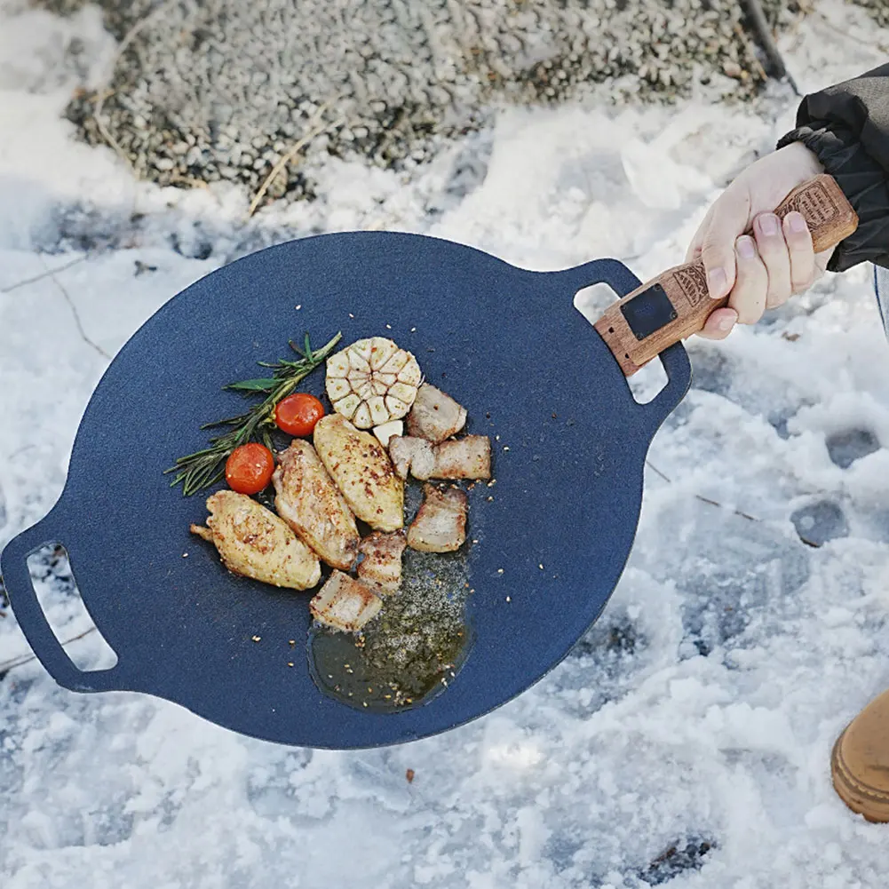 Sartén de madera natural para  - Camping Cooking Tray reseña y precio