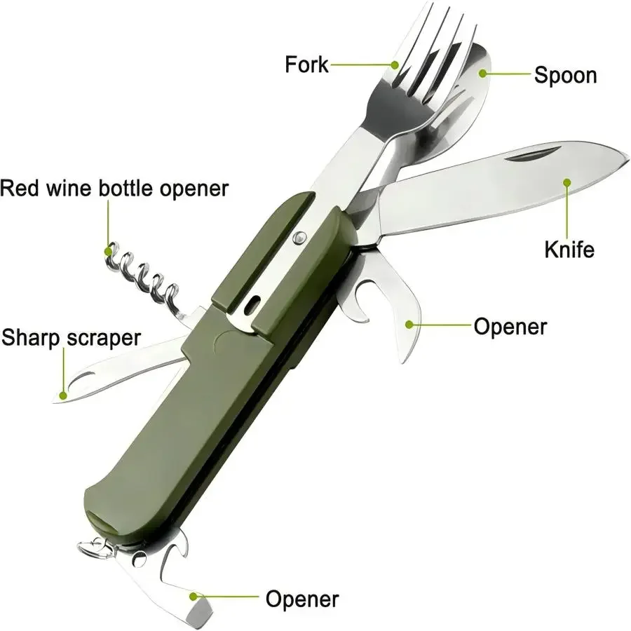 Juego de Utensilios de Viaje 5 - Camping Cooking Survival reseña y precio
