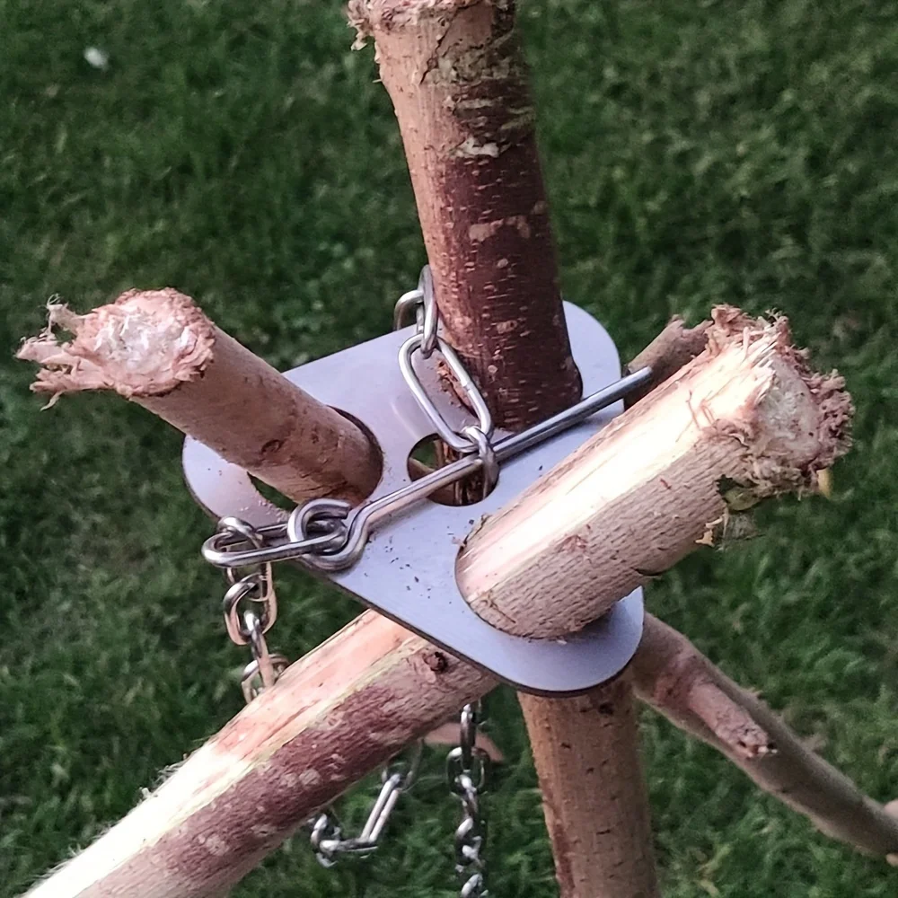Trípode de Acero Inoxidable pa - Camping Cooking Survival reseña y precio