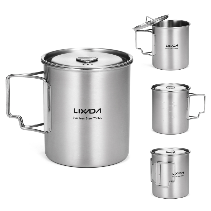Lixada-taza de agua de acero i - Camping Cooking Mesh reseña y precio