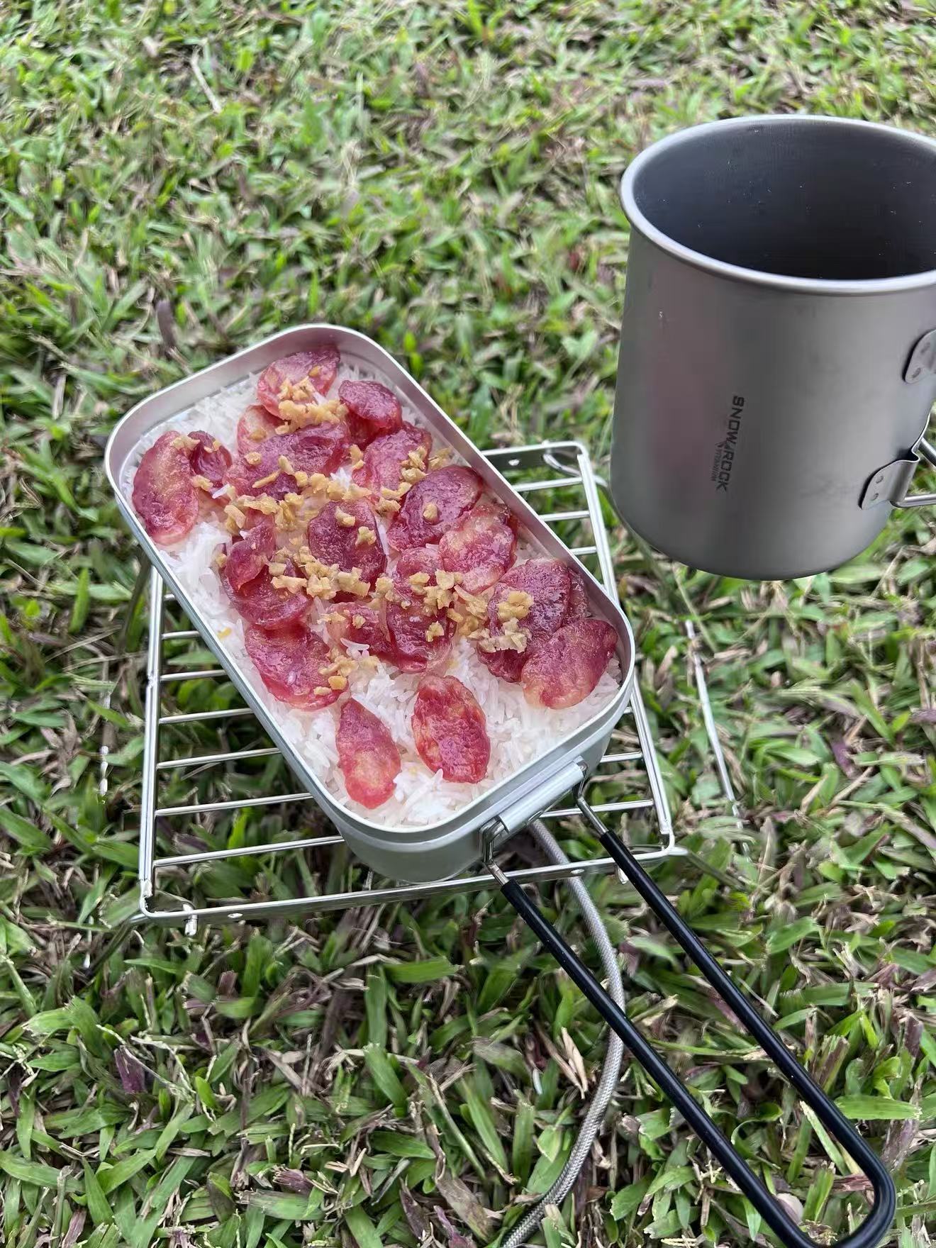 Soporte de Acero Inoxidable pa - Camping Cooking Set reseña y precio
