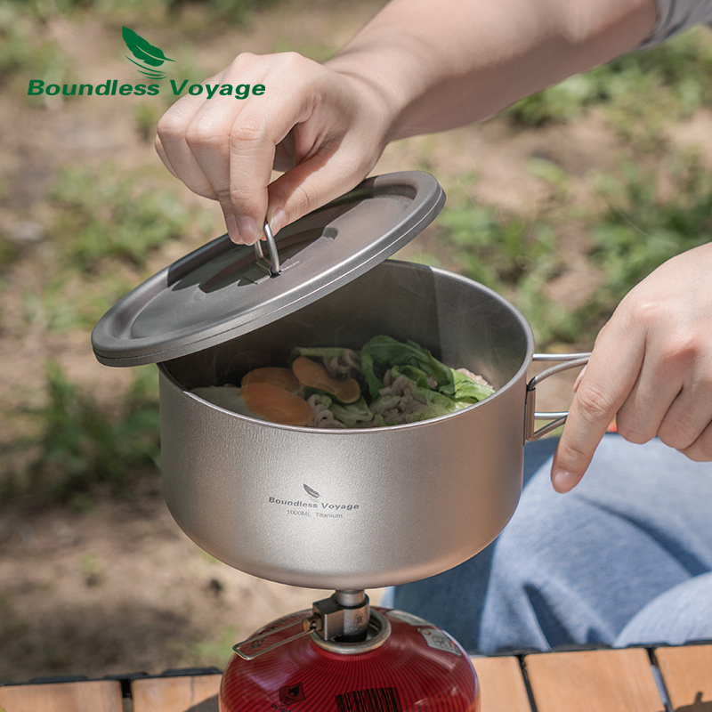 Olla de Camping de titanio Bou - Camping Cooking Can reseña y precio