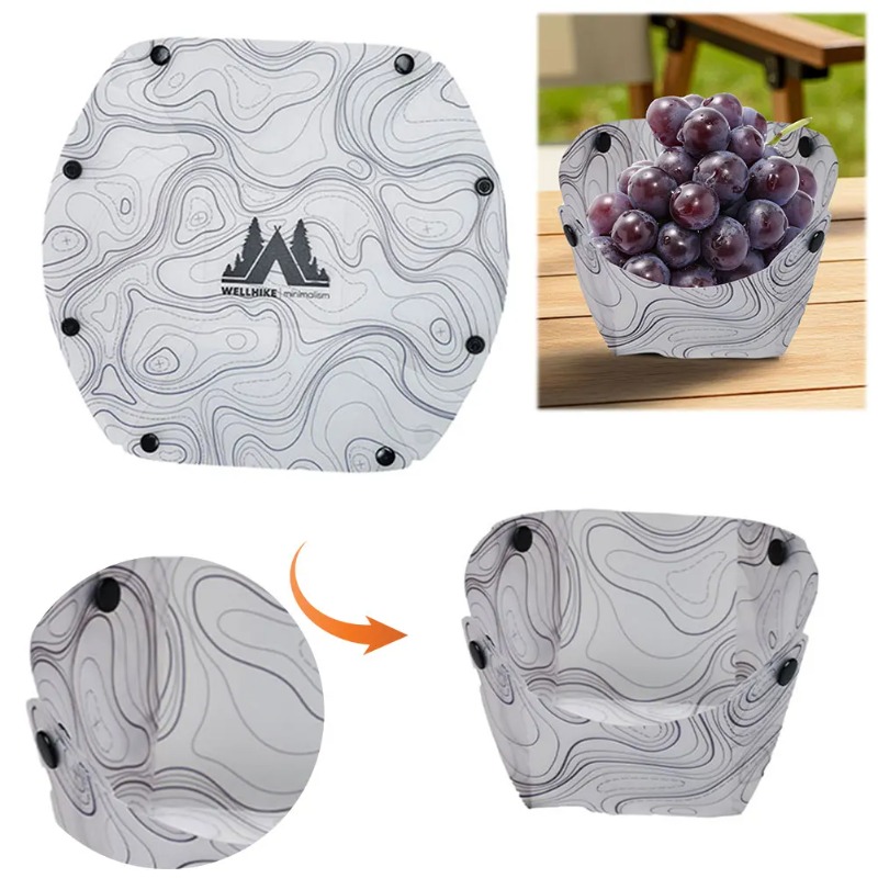 Vajilla plegable para acampar, - Camping Cooking Tray reseña y precio
